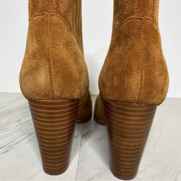 Marc Fisher Alva Brown Suede Bootie 9 1/2 M - Picture 4 of 14
